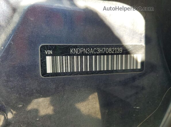 KNDPN3AC3H7082139 2017 KIA SPORTAGE Blue Շարժիչի բաժամունքի տեսք