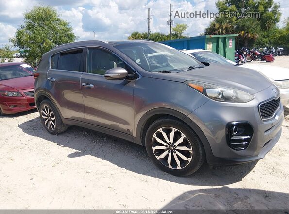 KNDPN3AC3H7111932 2017 KIA SPORTAGE Gray უკანა სალონის ხედი