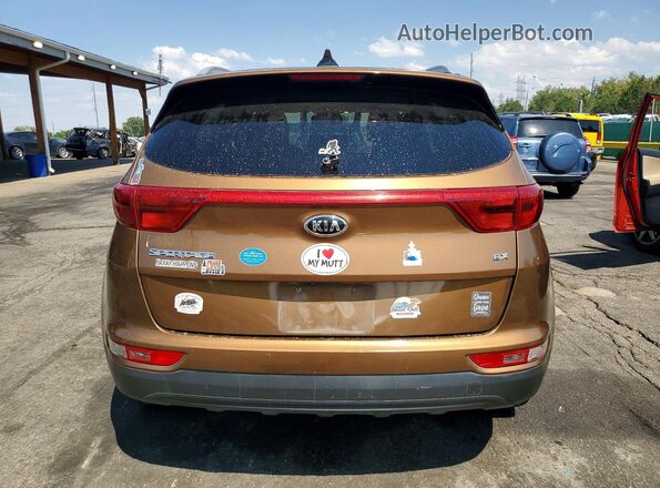 KNDPN3AC3H7163710 2017 KIA SPORTAGE Brown Հետևի տեսք
