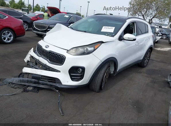 KNDPN3AC3J7401268 2018 KIA SPORTAGE Белый Передняя левая четверть