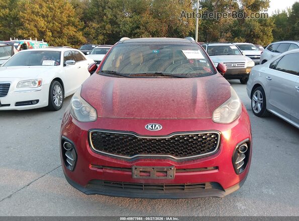 KNDPN3AC5H7105159 2017 KIA SPORTAGE Red Instrument cluster view