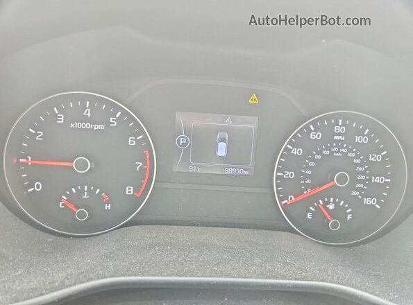 KNDPN3AC5K7531277 2019 KIA SPORTAGE Silver Вид щитка приладів