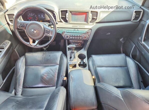 KNDPN3AC6H7264336 2017 KIA SPORTAGE Blue Առջևի վահանակի տեսք