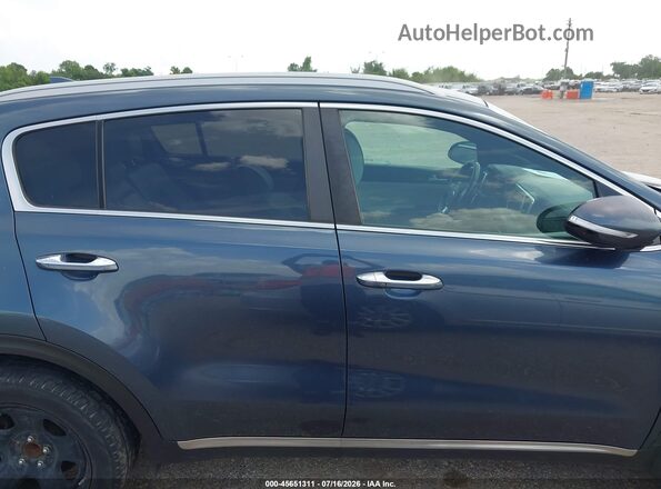 KNDPN3AC6J7442610 2018 KIA SPORTAGE Blue Widok wnętrza z tyłu