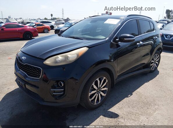 KNDPN3AC7J7325196 2018 KIA SPORTAGE Black წინა მარცხენა ხედი სამი მეოთხედიდან