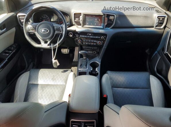 KNDPN3AC7J7409163 2018 KIA SPORTAGE Blue Առջևի վահանակի տեսք