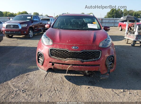 KNDPN3AC8J7479299 2018 KIA SPORTAGE Red Вид панелі приладів