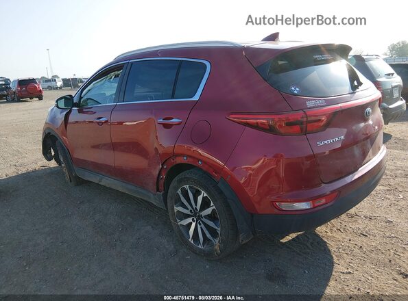 KNDPN3AC8J7479299 2018 KIA SPORTAGE Red Задня ліва чверть