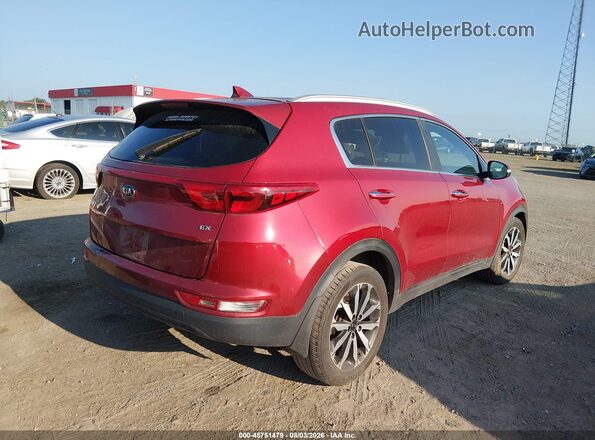 KNDPN3AC8J7479299 2018 KIA SPORTAGE Red Задня права чверть