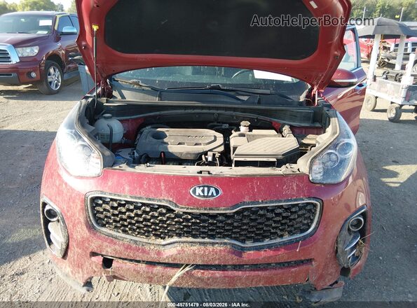 KNDPN3AC8J7479299 2018 KIA SPORTAGE Red Вид ззаду