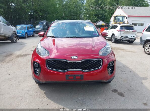 KNDPNCAC0H7202186 2017 KIA SPORTAGE Red Widok zestawu wskaźników