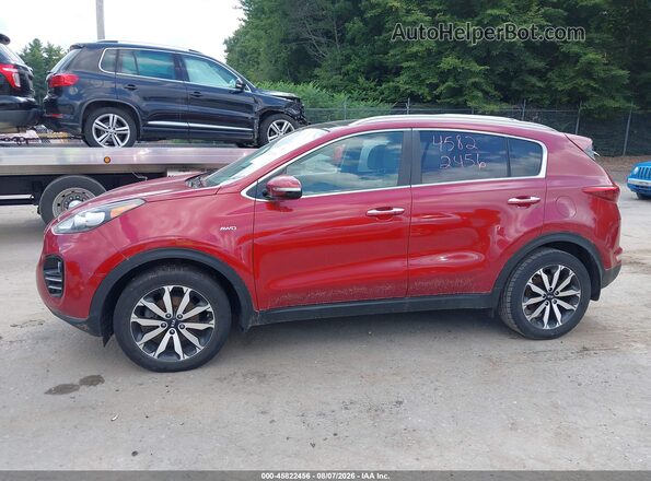 KNDPNCAC0H7202186 2017 KIA SPORTAGE Red Widok wnętrza 360 stopni