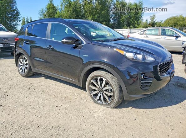 KNDPNCAC0J7328358 2018 KIA SPORTAGE Black Front right