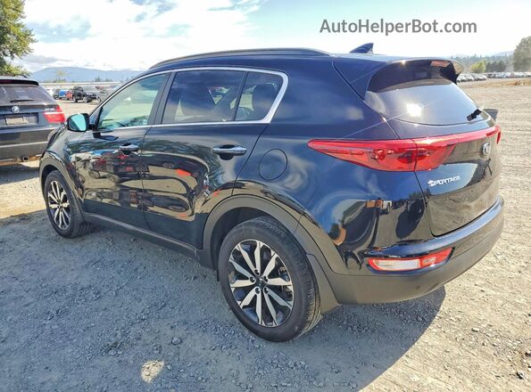 KNDPNCAC0J7328358 2018 KIA SPORTAGE Black Rear left