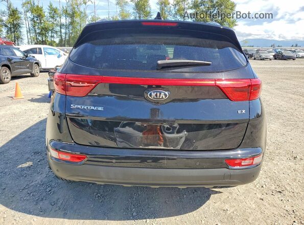 KNDPNCAC0J7328358 2018 KIA SPORTAGE Black Rear view