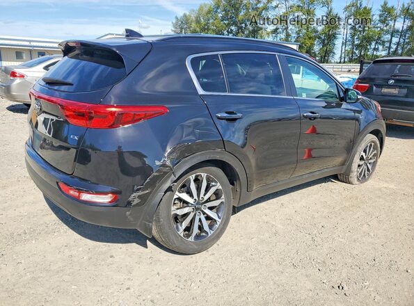 KNDPNCAC0J7328358 2018 KIA SPORTAGE Black Rear right
