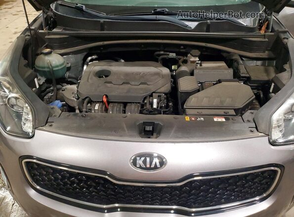 KNDPNCAC0K7529498 2019 KIA SPORTAGE Gray Vista del compartimento del motor
