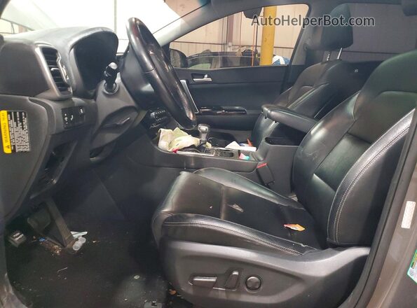 KNDPNCAC0K7529498 2019 KIA SPORTAGE Gray Vista interior delantera