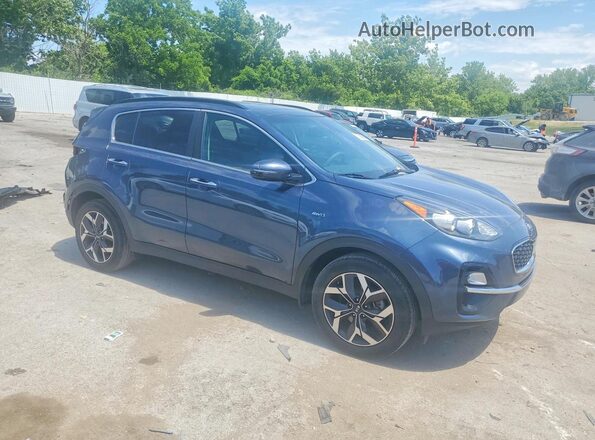KNDPNCAC0N7009614 2022 KIA SPORTAGE Blue Delantero derecho