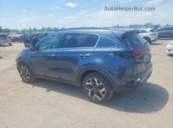 KNDPNCAC0N7009614 2022 KIA SPORTAGE Blue Trasero izquierdo