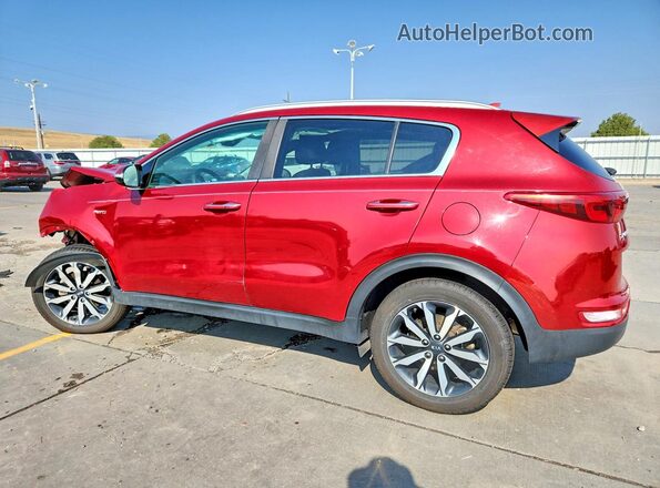 KNDPNCAC2J7390327 2018 KIA SPORTAGE Red Rear left