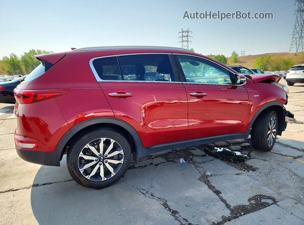 KNDPNCAC2J7390327 2018 KIA SPORTAGE Red Rear right