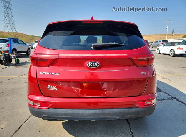KNDPNCAC2J7390327 2018 KIA SPORTAGE Red Rear view