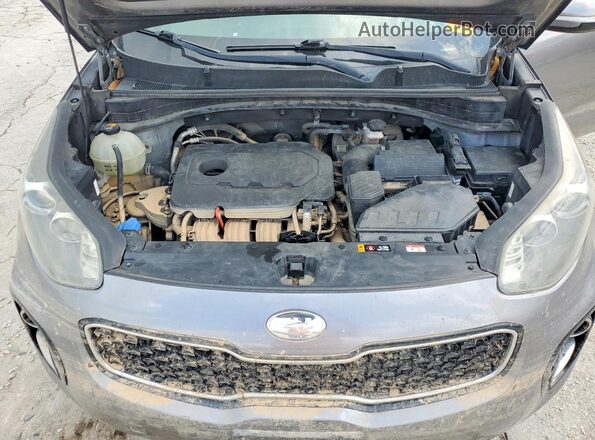 KNDPNCAC3H7069763 2017 KIA SPORTAGE Gray Vista del compartimento del motor