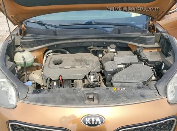 KNDPNCAC3H7146745 2017 KIA SPORTAGE Brown Vista del compartimento del motor