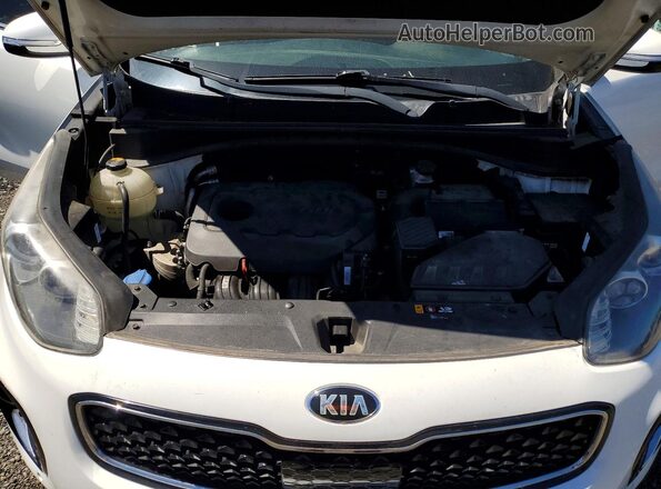 KNDPNCAC4H7074535 2017 KIA SPORTAGE White ძრავის განყოფილების ხედი