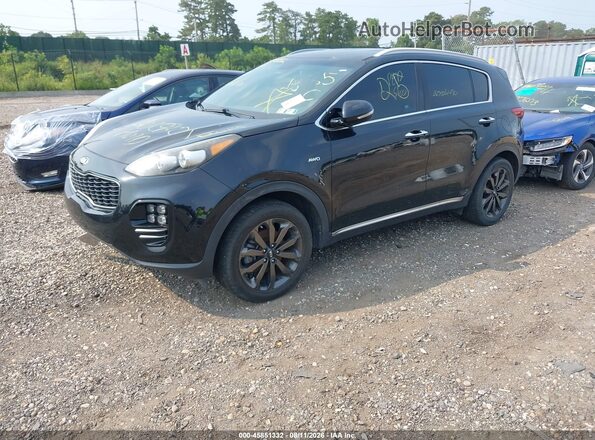 KNDPNCAC4K7562973 2019 KIA SPORTAGE Black Vista tres cuartos delantera izquierda