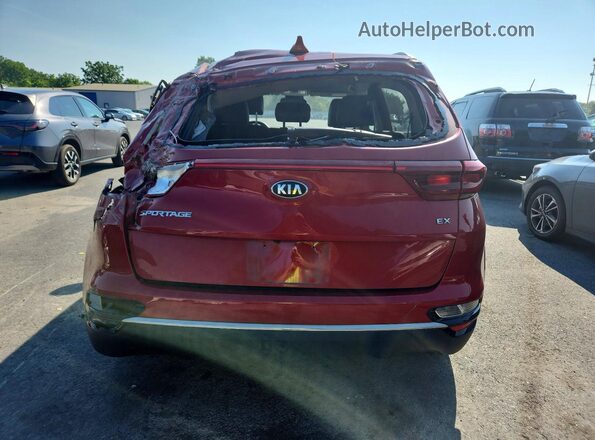 KNDPNCAC4L7767159 2020 KIA SPORTAGE Red Հետևի տեսք