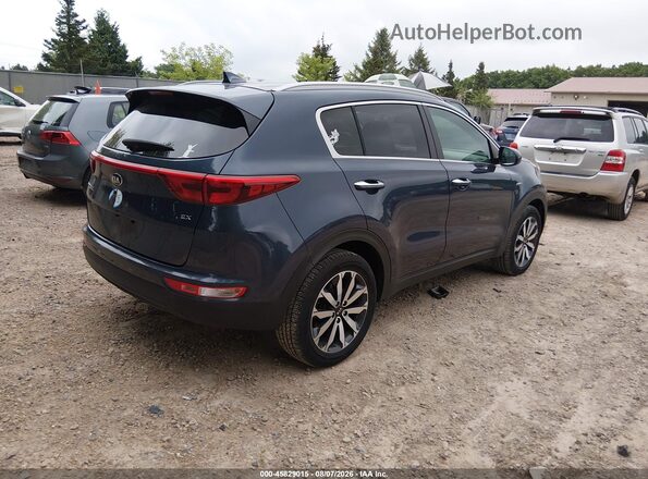 KNDPNCAC5H7198507 2017 KIA SPORTAGE Синий Задняя правая четверть
