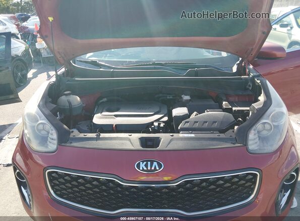 KNDPNCAC5H7275795 2017 KIA SPORTAGE Red Widok z tyłu
