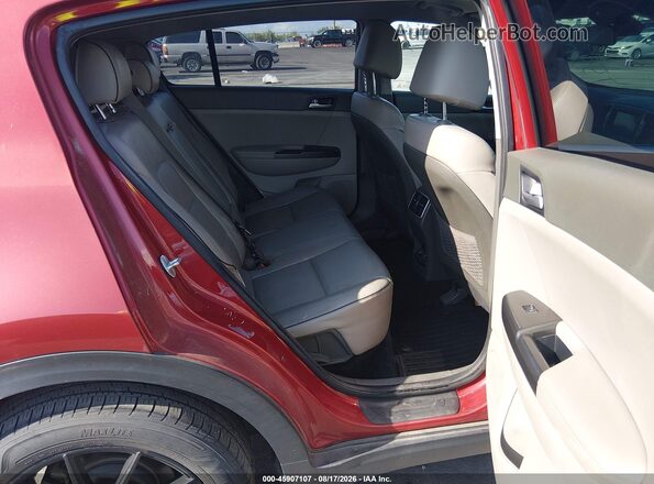 KNDPNCAC5H7275795 2017 KIA SPORTAGE Red Widok naklejki z numerem VIN