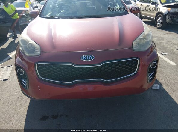 KNDPNCAC5H7275795 2017 KIA SPORTAGE Red Widok zestawu wskaźników