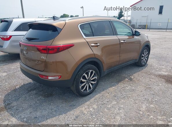 KNDPNCAC6H7189914 2017 KIA SPORTAGE Brown Հետևի աջ