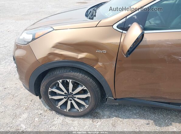 KNDPNCAC6H7189914 2017 KIA SPORTAGE Brown Դիմացի տեսք
