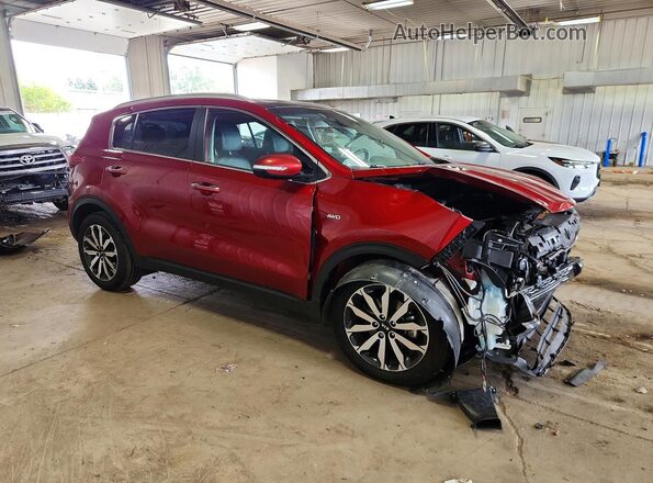 KNDPNCAC6H7257144 2017 KIA SPORTAGE Red Przód prawy