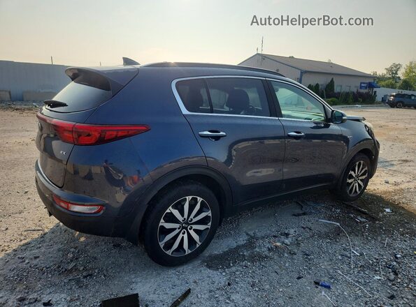 KNDPNCAC6J7479396 2018 KIA SPORTAGE Blue Rear right