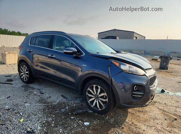 KNDPNCAC6J7479396 2018 KIA SPORTAGE Blue Front right