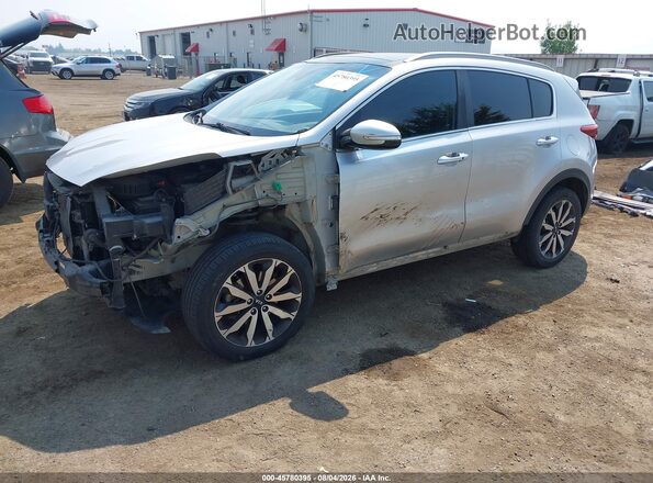 KNDPNCAC7H7151236 2017 KIA SPORTAGE Silver წინა მარცხენა ხედი სამი მეოთხედიდან