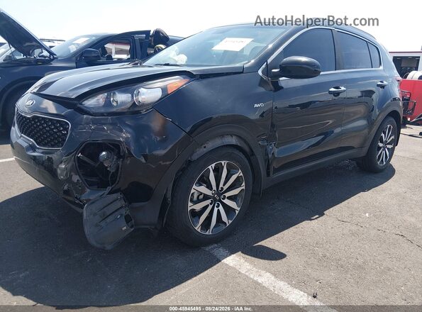 KNDPNCAC7H7228168 2017 KIA SPORTAGE Black Vista tres cuartos delantera izquierda
