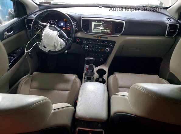 KNDPNCAC7M7846360 2021 KIA SPORTAGE White Առջևի վահանակի տեսք
