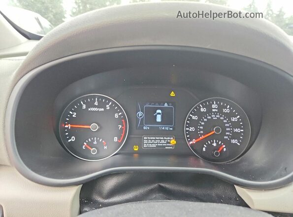 KNDPNCAC8J7364072 2018 KIA SPORTAGE Black Widok zestawu wskaźników