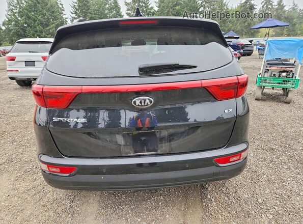 KNDPNCAC8J7364072 2018 KIA SPORTAGE Black Widok z tyłu