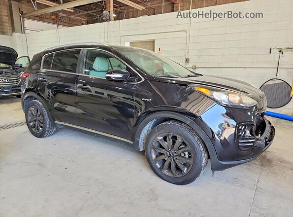 KNDPNCAC8J7426635 2018 KIA SPORTAGE Черный Передняя правая четверть