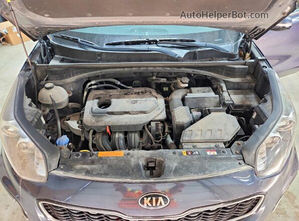 KNDPNCAC8K7567125 2019 KIA SPORTAGE Blue Vista del compartimento del motor