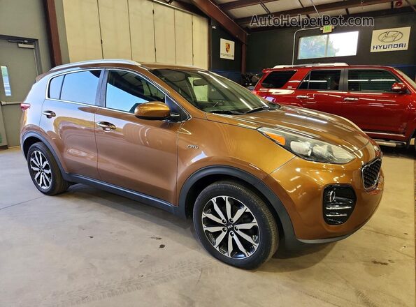 KNDPNCACXH7275842 2017 KIA SPORTAGE Brown Vista frontal
