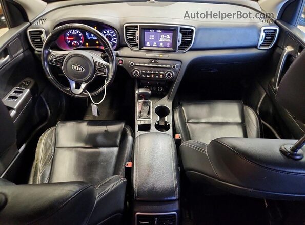 KNDPNCACXH7275842 2017 KIA SPORTAGE Brown Vista del cuadro de instrumentos